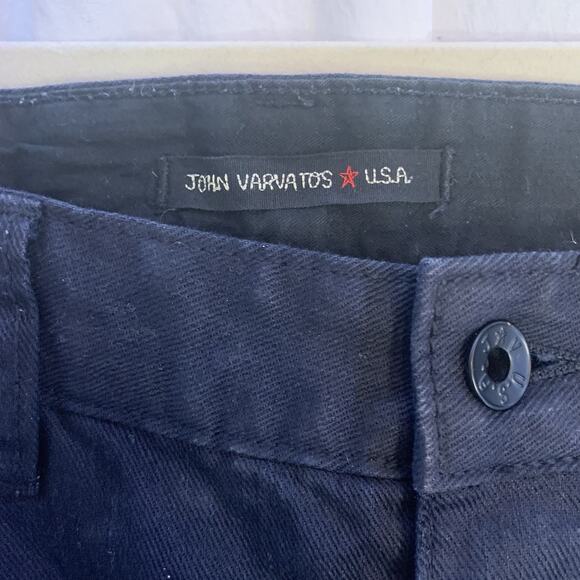 John Varvatos Jeans Mens 33 (33X33) Bowery in Black Slim Straight Fit - Picture 3 of 10